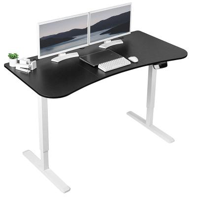 China Black Adjustable Frame Stand Height Adjustable Desk Table OEM (Height) Stand Up Desk For Home Office for sale