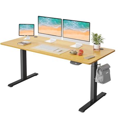 China (Height) Adjustable Height Position Adjustable Desk With 48x24 Drawers Inches Electric Stand Up Desk Sit Stand Home Office LiftDesk With Black Frame for sale