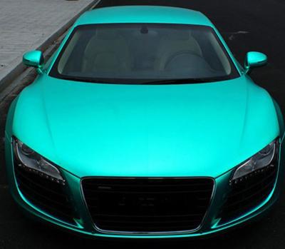 China Decorative Automotive PVC Vinyl Wrap Matte Tiffany Blue Car Wrap Oilproof for sale