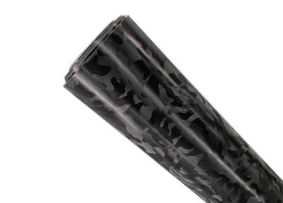 China silicón del abrigo del coche de la fibra de carbono del negro 3D cubierto con los canales del aire en venta