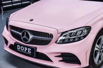 China Car Sticker Popular Color Vinyl Film Ultimate Flat Blush Pink Vehicle Wrap Vinyl for sale