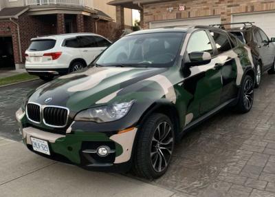 China El SGS aprobó el abrigo del coche del vinilo de Digitaces, abrigo del camuflaje del verde caqui de Trilayer en venta