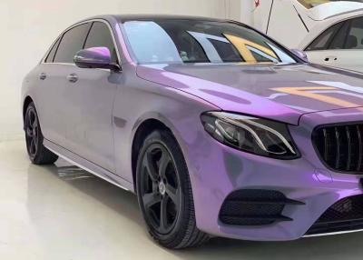 China 14KG/Roll Grey Purple Car Wrap zweifarbiges metallisches fertiges zu verkaufen