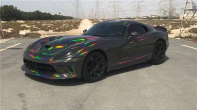 China Abrigo olográfico superior del vinilo de Chrome del coche del arco iris del laser en venta