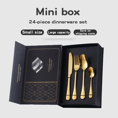 China Sustainable Durable Cutlery Set Flatware Wedding Stainless Cutlery Set Black Cutlery Set for sale