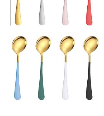 China Viable Customize Magic Spoon Cereal Stainless Steel Round Spoon Wholesaler For Gift for sale