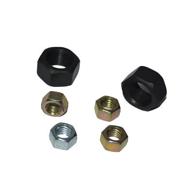 China Heavy Industry Factory Special Carbon Steel Zinc Hex Lock Nuts For Screw Type And Locking Round Screws And Nuts for sale