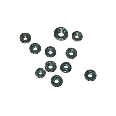 China A2 Heavy Industry Stainless Steel Hex Flange Nut Insert Nylon Serrated Nylon Lock Nut for sale