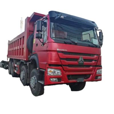 China Transport 20ft 40ft Howo Sinotruck 8x4 12 Wheels 30 Ton Dump Truck Container Used Dump Truck For Sale for sale