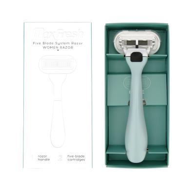 China 5 Blade 2021 New Sensitive Advanced Advanced Hot Selling 5-Blade Extra Smooth Razor For Women for sale