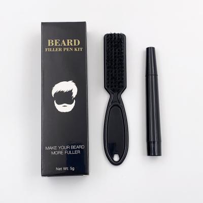 China High Quality Durable Beard Grooming Mustache Dye Barber Natural Beard Style Pencil Pen Filler and Brush Kit for sale