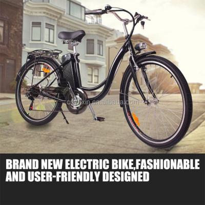 China CE 26inch Steel OEM Made in China EN15194 250W36V Lithium Battery City Electric Bike for sale