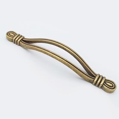 China Archaize Classics The European Type Wood Door Push-and-Go Movement Door Handle Copper To Open The Cabinet Door Handle for sale