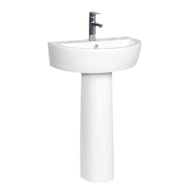 China Modern durable using ware sanitary basin with pedestal for sale