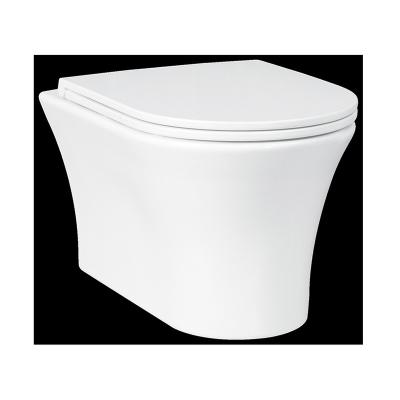 China Hidden Ceramic Wall Hung Chinese One Piece Toilet High Quality Hotel Toilet Bowl Pump WC for sale