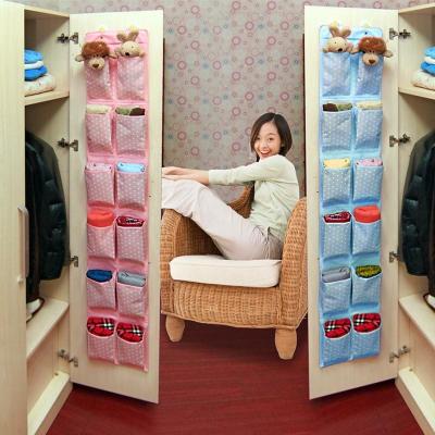 China Modern Hot Selling Cloth Pouch Amazon Insert Pouch Organizer Pocket Colorful Doll Storage Case Hanging Bags for sale