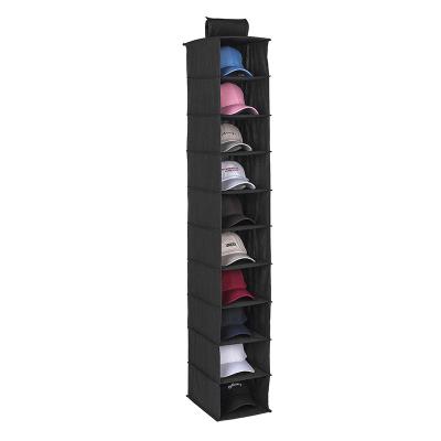 China Factory 10 Minimalist Shelf Cabinet Hat Hanging Organizer for Baseball Cap Hat Storage Protect Your Hats with Hat Hanger for sale