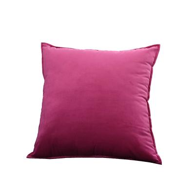 China Modern Simple Plush Pillow Solid Color Anti-pilling New Design Light Luxury Decoration Pillow Case With Core Sofa Waist Pillow for sale