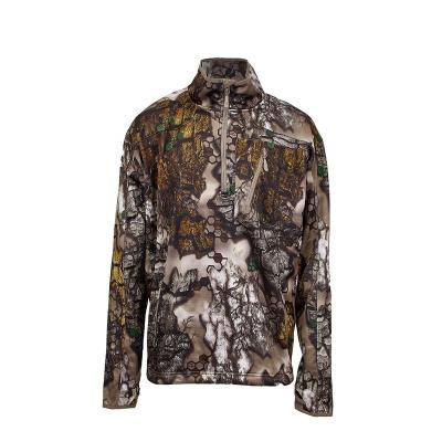 China Waterproof Men Half Zipper Hunting Anorak Pullover Digital Printing Tactical Camouflage Hidden Jacket for sale