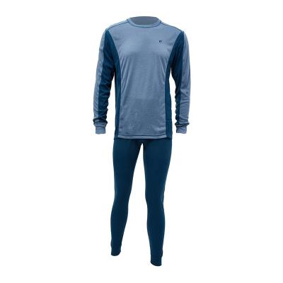 China QUICK DRY Men's Thermal Underwear Set Base Layer Long Sleeve T-Shirt And Long John Pants for sale