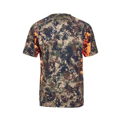 China Antibacterial Mens Standard Camouflage Hunting T-shirt Tank Top Military Tactical Stretch Short Sleeve for sale