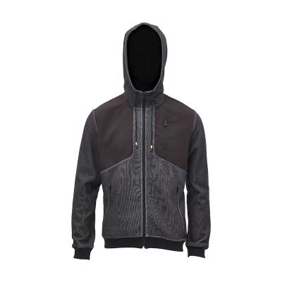 China Waterproof Custom Warm Outdoor Leather Hooded Sport Coat Work Running Jacket With Zipper for sale