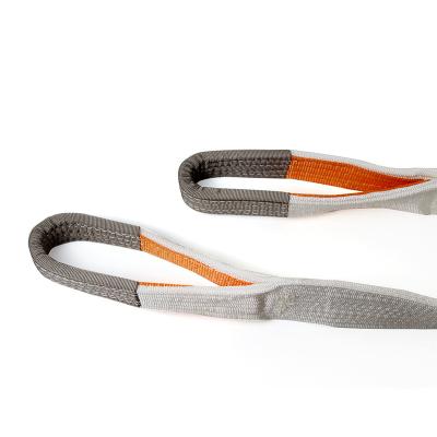 China Goods production and sale polyester webbing sling pp webbing lifting sling with coating flat lifting sling for sale