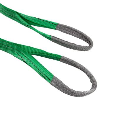 China Lifting Goods Best Price Customized Polyester PE Webbing Sling Webbing Flat Sling for sale