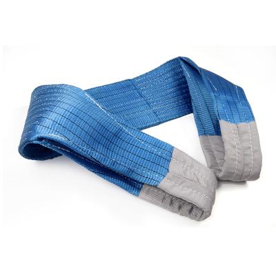 China High Quality Flat Goods Sling Goods Elevator Webbing Sling Lift Sling Polyester PE Webbing Safe Sling for sale