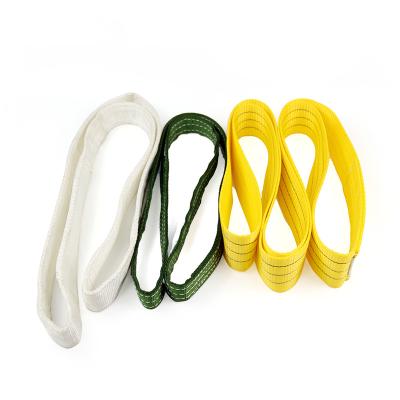 China Goods Polyester Anchors Lifting Single Strap Sling Lifting Slings Polyester Endless Round Lifting Sling For Sale for sale