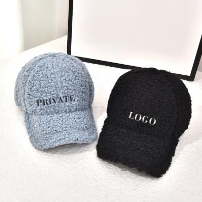 China 2022 COMMON Wholesale Peaked Velvet Thick Winter Women Teddy Designers Warm Baseball Hats for sale