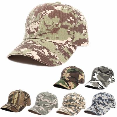 China COMMON Hot Selling Camouflage Baseball Hat Curved Brim Peaked Hat Hard Top Sun Protection Sports Casual Hat for sale