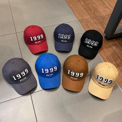 China Newest JOINT Polyester Soft 1999 Retro Sports Baseball Hat Embroidery Number American Baseball Caps for sale