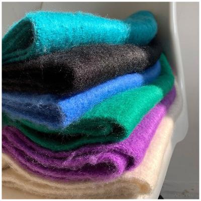 China Fashion to keep 2022 new fashion vintage soft simple scarves woman warm solid candy color mohair scarves for sale