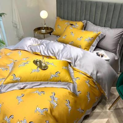 China Nondisposable Professional Hotel Home Bedding Sets Tencel 100% High Quality Duvet Cover Sheet Sets Full Sheet Twin King Queen Size for sale