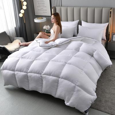 China Home Wholesale Adult Kids Teenager Goose Down Warm Winter Comforters Double Sided Comforter King Queen Oversized Complete Comforter Sets for sale