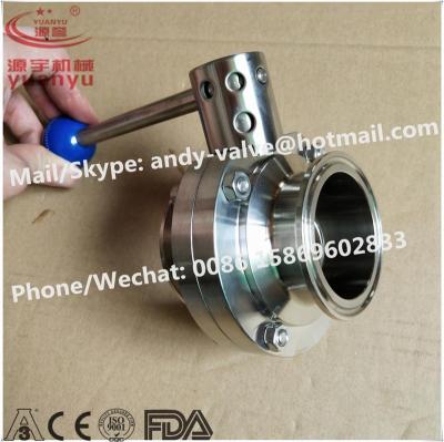 China Butterfly valve 304/316L stainless steel 3/4