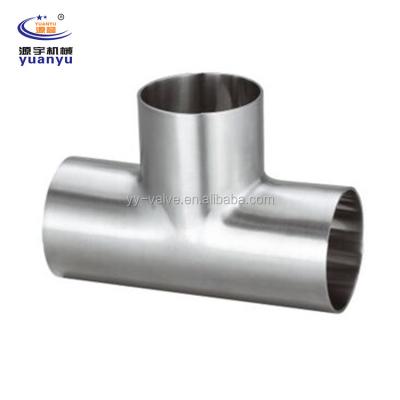 China Stainless Steel Short Type T, 1 - 4 Inch SS304 3A Sanitary Tee 304 Stainless Steel Weld for sale