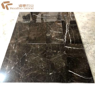 China China Cheap Marron Emperador Dark Marble Floor Tile for sale