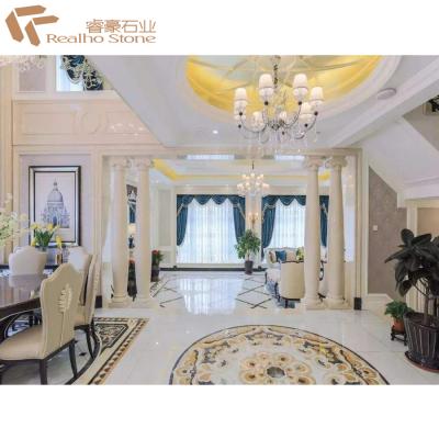 China Classic Ottoman Beige Marble Slab For Building Materials for sale