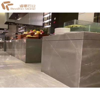 China Hot Sale Turkish Grey Emperador Marble With Golden Veins for sale