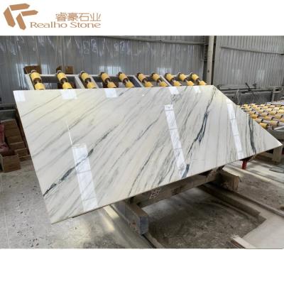 China New Bianco White marble slab polished in stock for sale