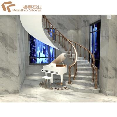 China Orlando Grey Marble Stairs for sale