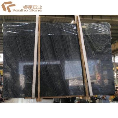 China Polished Black Forest Marble Slabs For Wall Cladding for sale