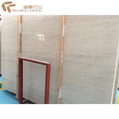 China Polished Moca Cream Marble Slabs For Walls And Flooring Tiles for sale