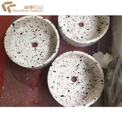 China Polished Terrazzo Bathroom Sink for sale