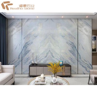 China Top Quality Ocean Blue Marble Stone Tiles Slabs for sale