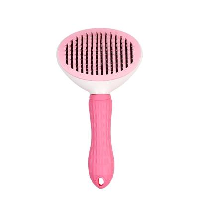 China Stocked Pet Hair Grooming Tool Dog Bath Hair Removal Pet Comb Brush for sale