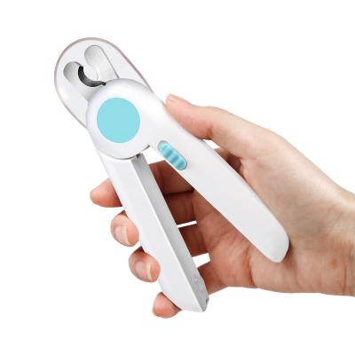 China Viable Professional Pet Grooming Scissors Element Pet Nail File with LED Light Dog Nail Cutter with Safety Guard Pet Nail Clipper for sale