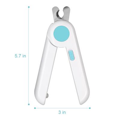 China Quick Stocked Clip Cat Nail Clipper With Bargain Blades Pet Nail Clipper Led To Avoid Over Cut Pet Nail Cutter for sale